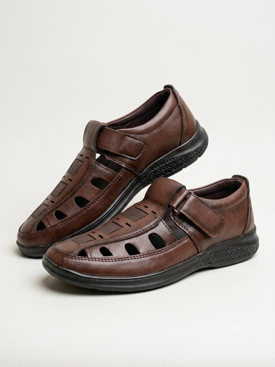 Ultra Soft and Comfortable shoes for Men's ( TPR -210 )-BROWN