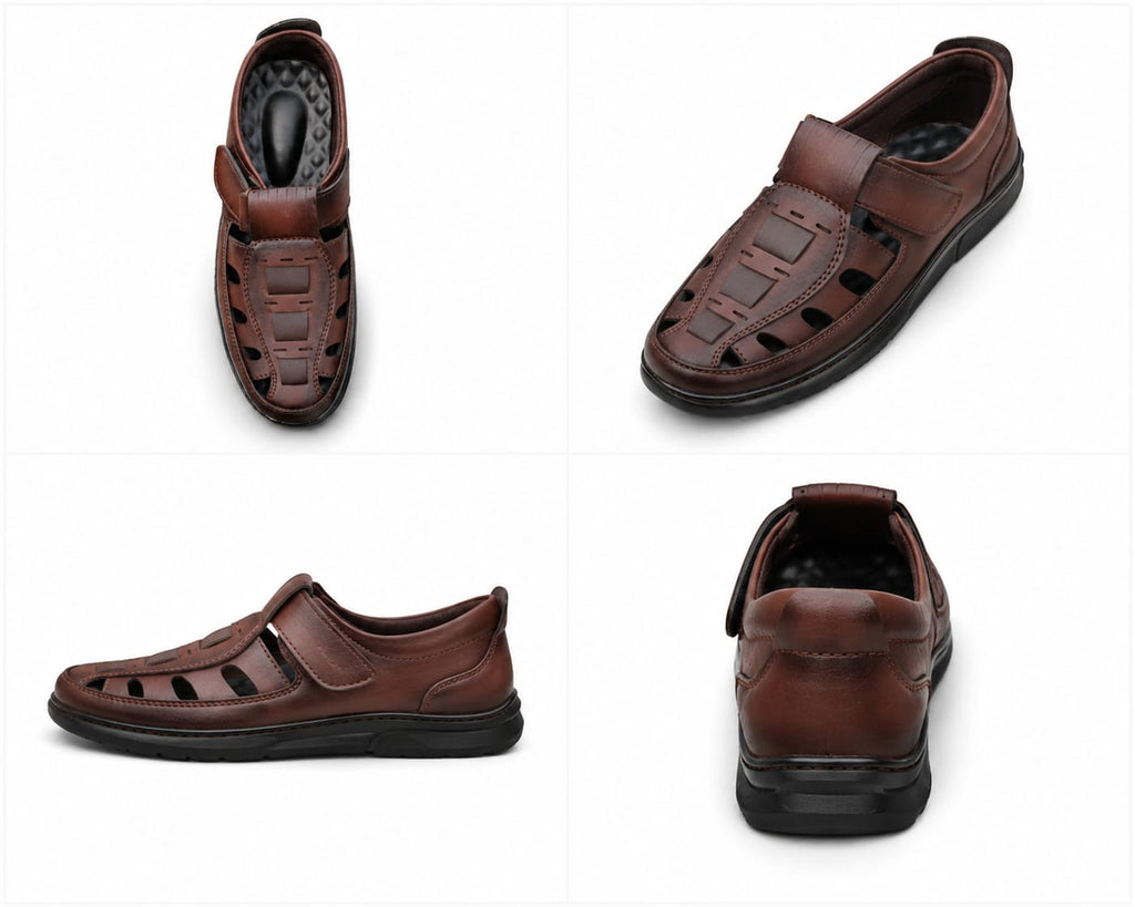 Ultra Soft and Comfortable shoes for Men's ( TPR -210 )-BROWN