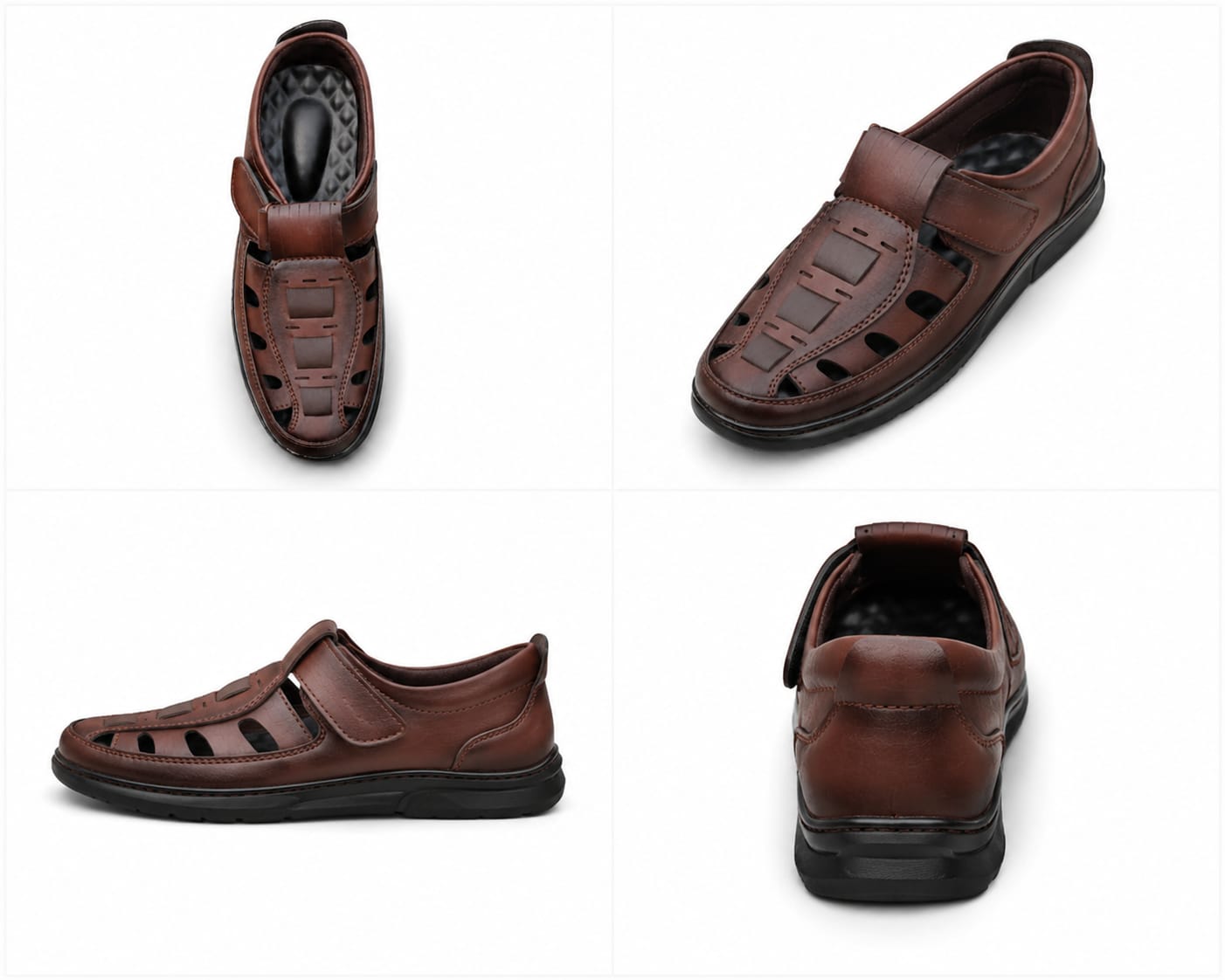 Ultra Soft and Comfortable shoes for Men's ( TPR -210 )-BROWN