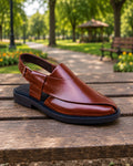 Peshawari Chappal for Men's - BROWN