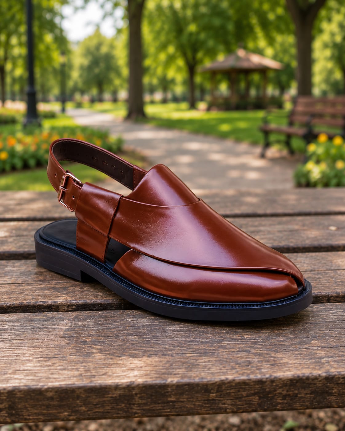 Peshawari Chappal for Men's - BROWN