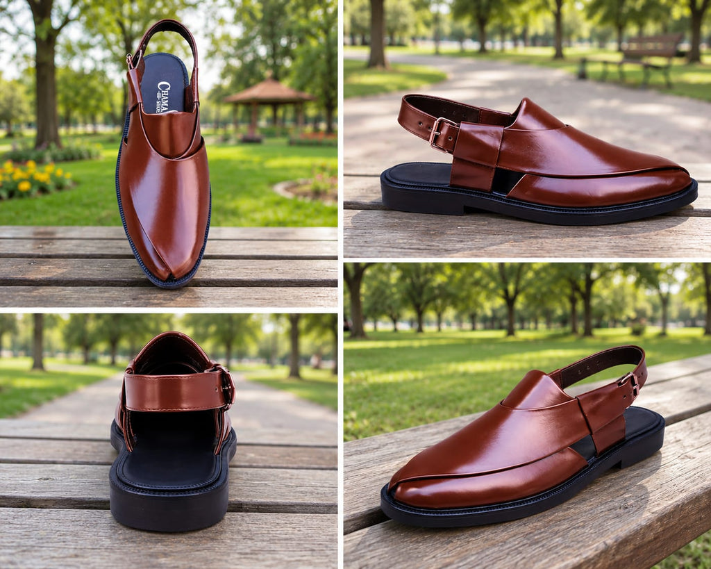 Peshawari Chappal for Men's - BROWN