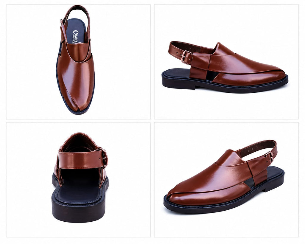 Peshawari Chappal for Men's - BROWN