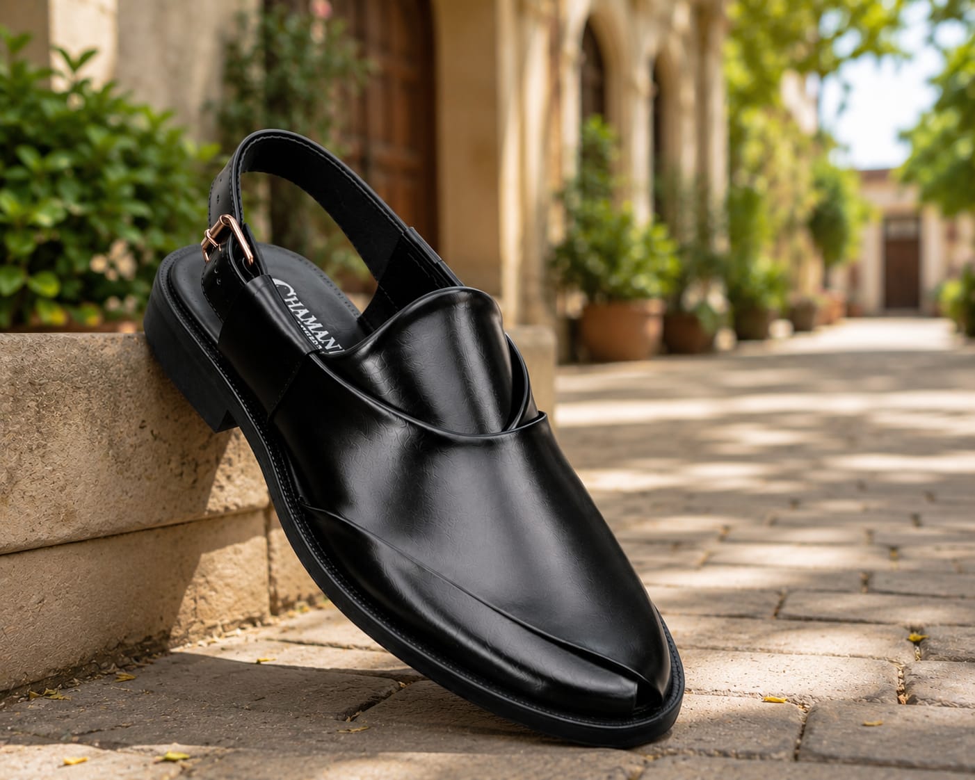 Peshawari Chappal for Men's- BLACK
