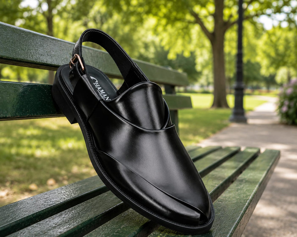 Peshawari Chappal for Men's- BLACK