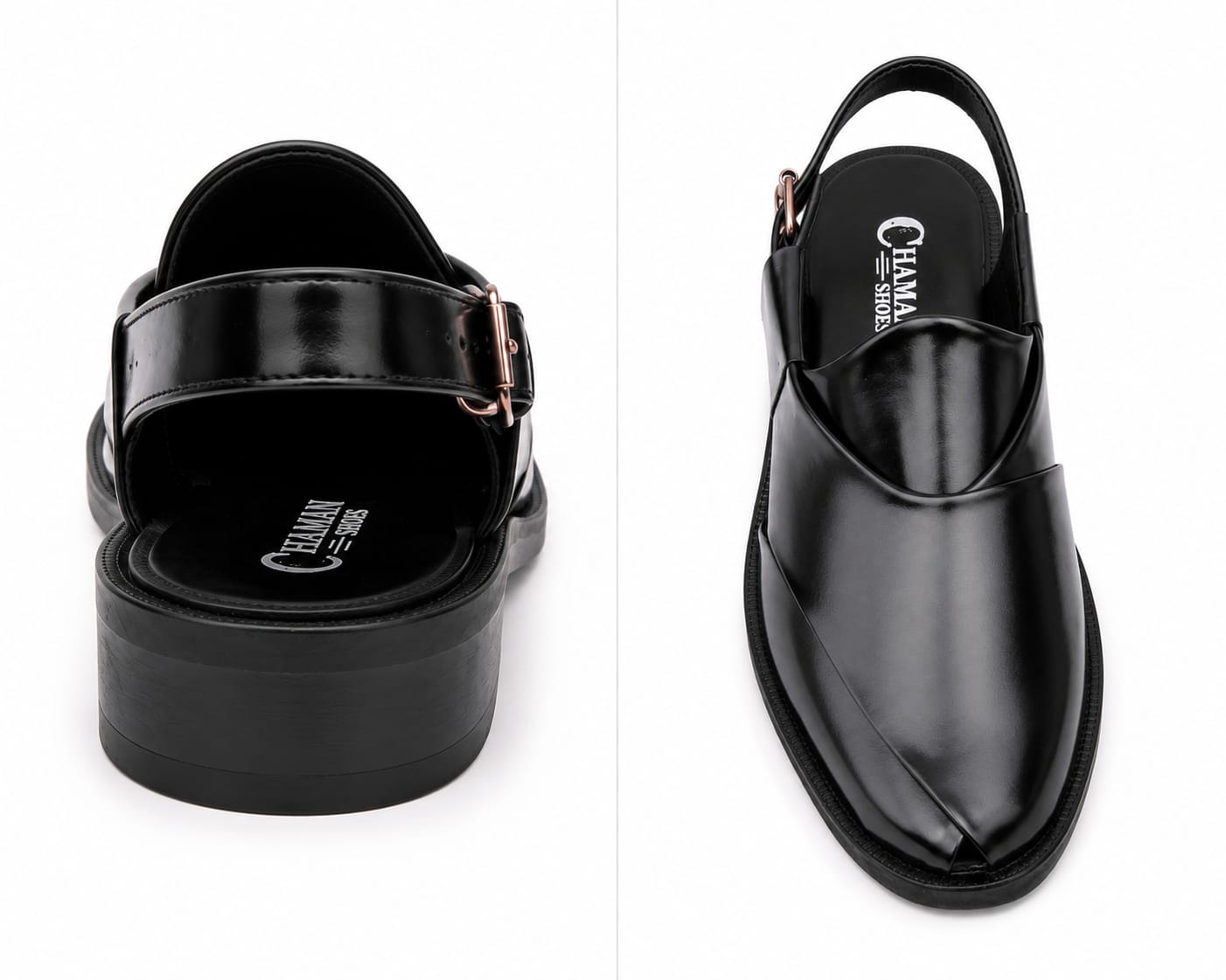 Peshawari Chappal for Men's- BLACK