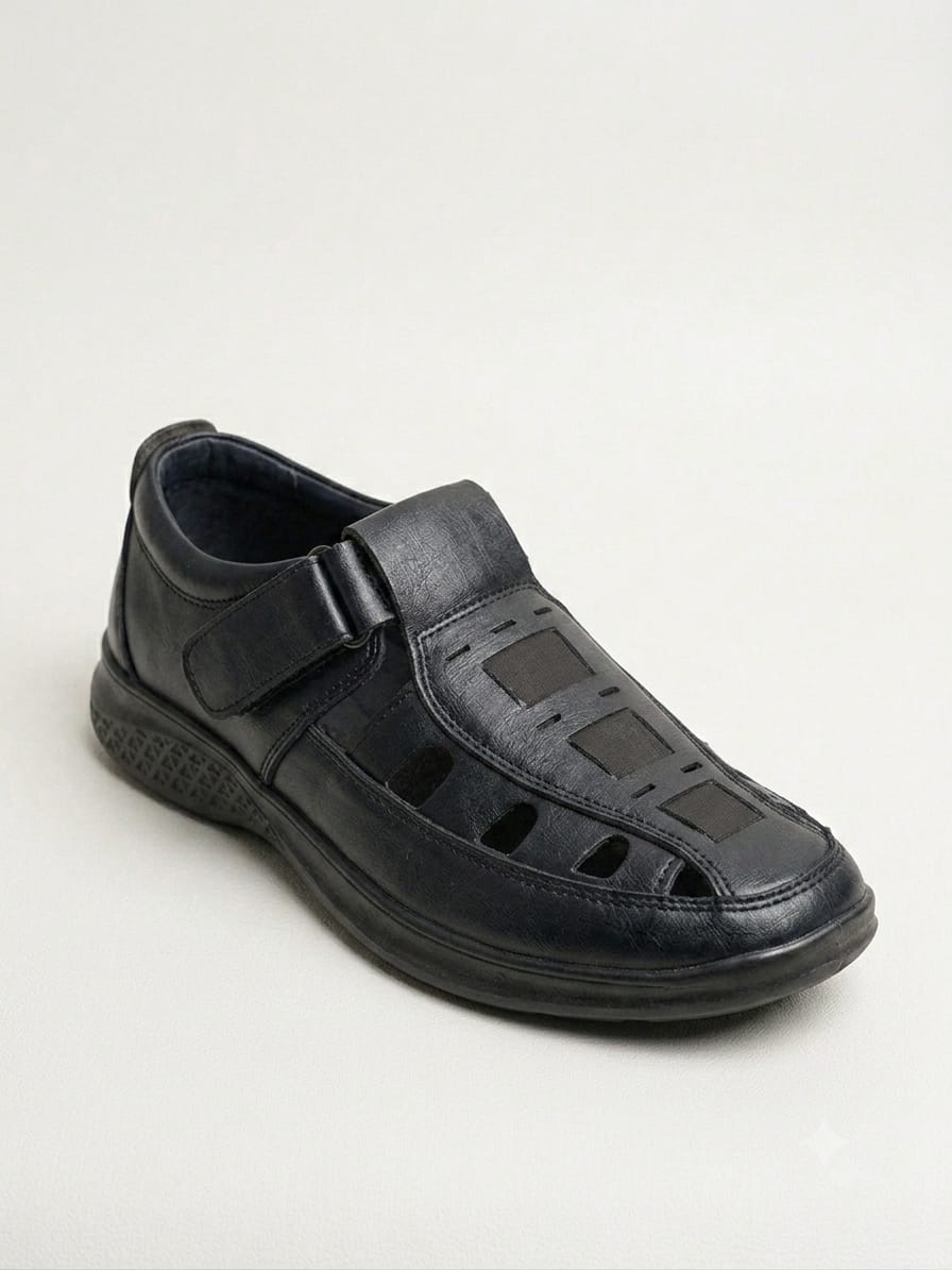 Ultra soft and comfortable shoes for Men's ( TPR-210 ) - BLACK