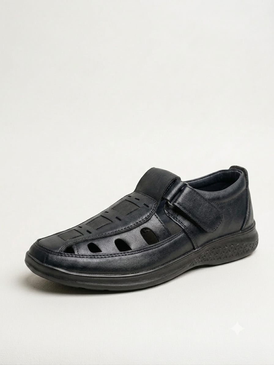 Ultra soft and comfortable shoes for Men's ( TPR-210 ) - BLACK