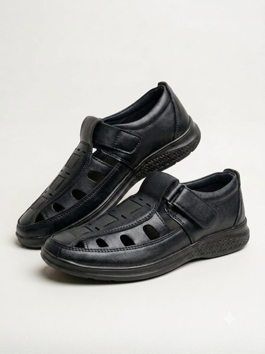 Ultra soft and comfortable shoes for Men's ( TPR-210 ) - BLACK