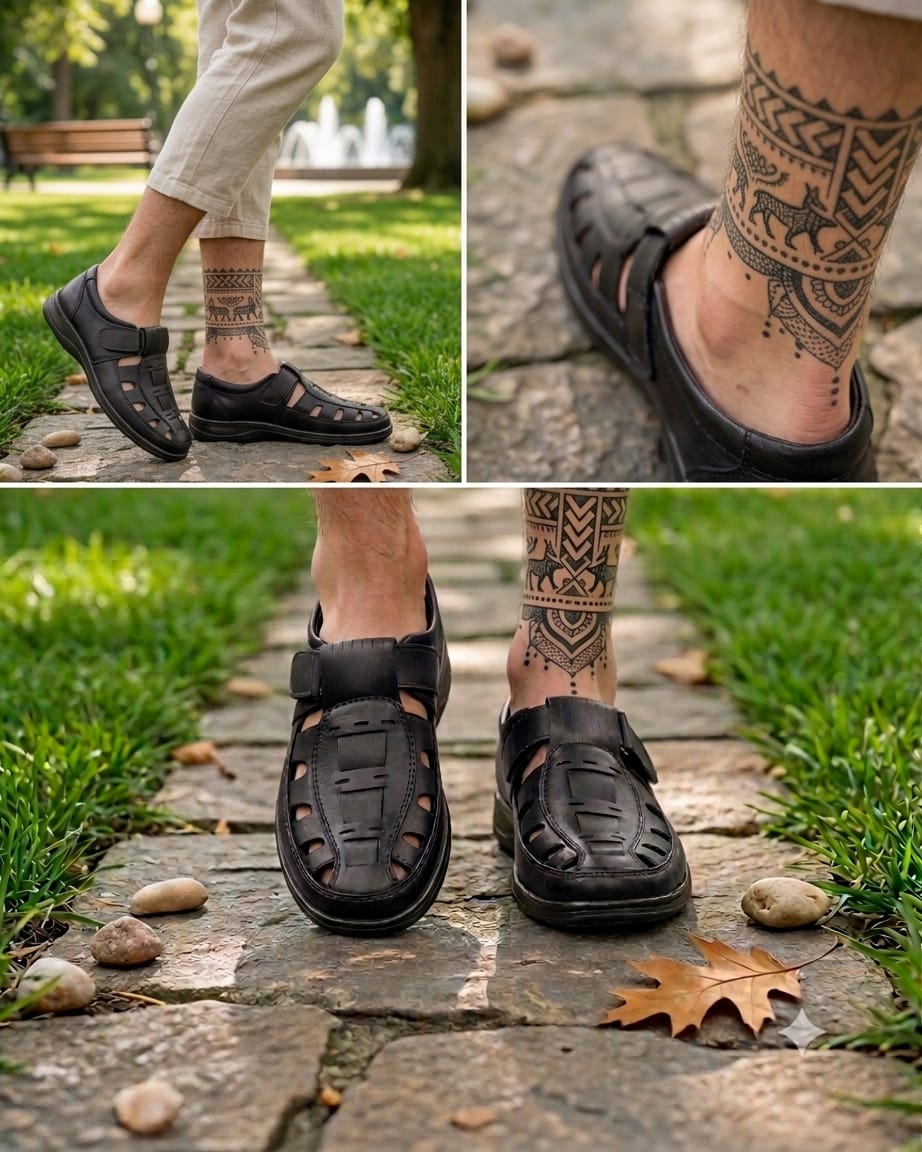 Ultra soft and comfortable shoes for Men's ( TPR-210 ) - BLACK