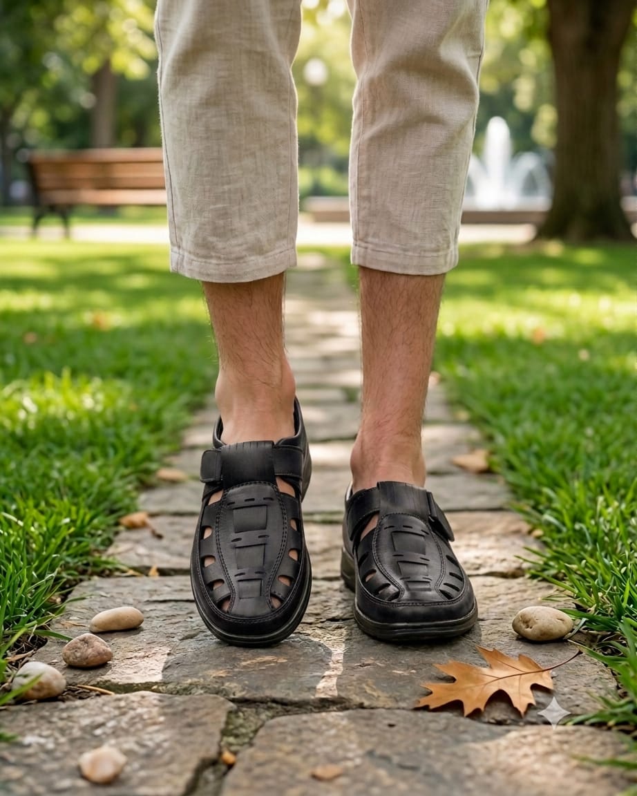 Ultra soft and comfortable shoes for Men's ( TPR-210 ) - BLACK