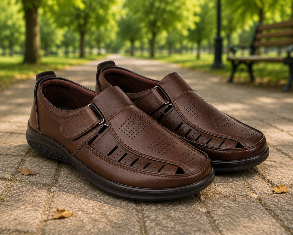 Ultra Soft and Comfortable shoes for Men's ( TPR- 110 ) - BROWN