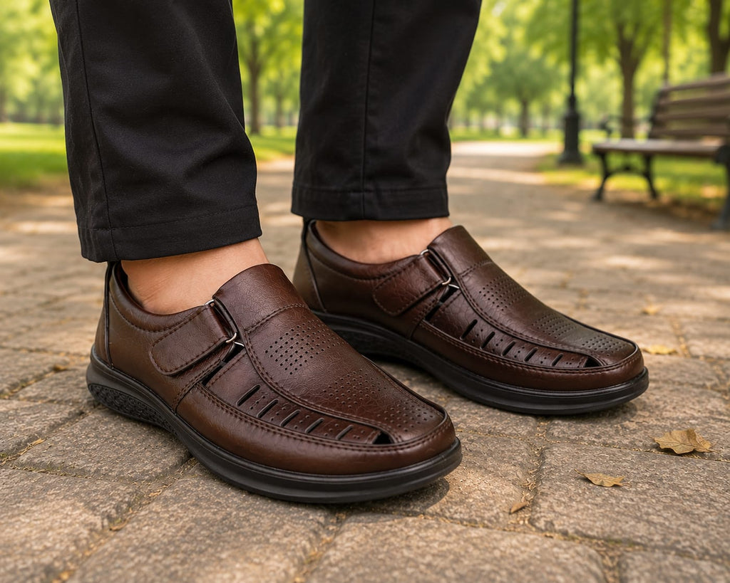 Ultra Soft and Comfortable shoes for Men's ( TPR- 110 ) - BROWN