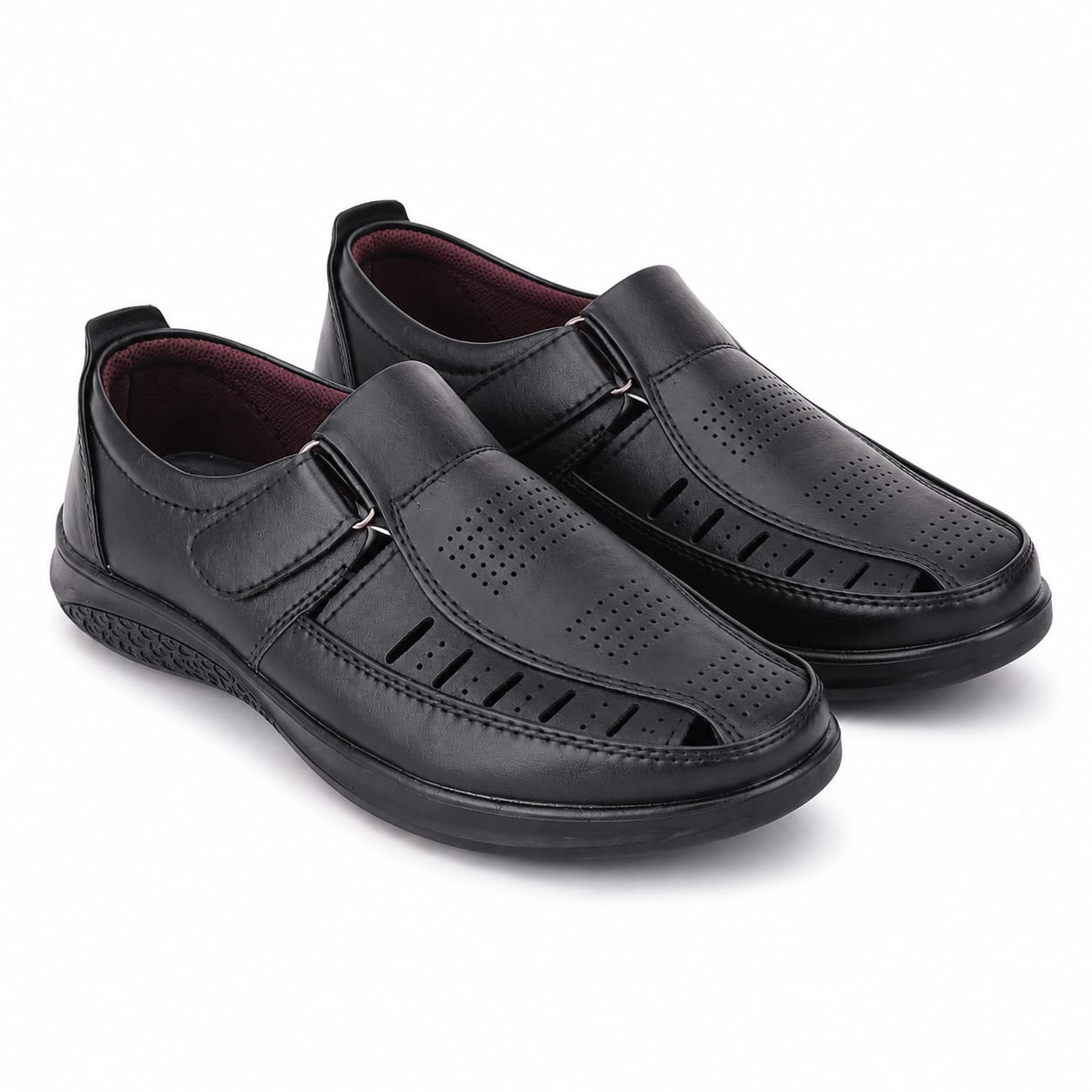Ultra Soft and Comfortable shoes for Men's ( TPR-110 ) - BLACK